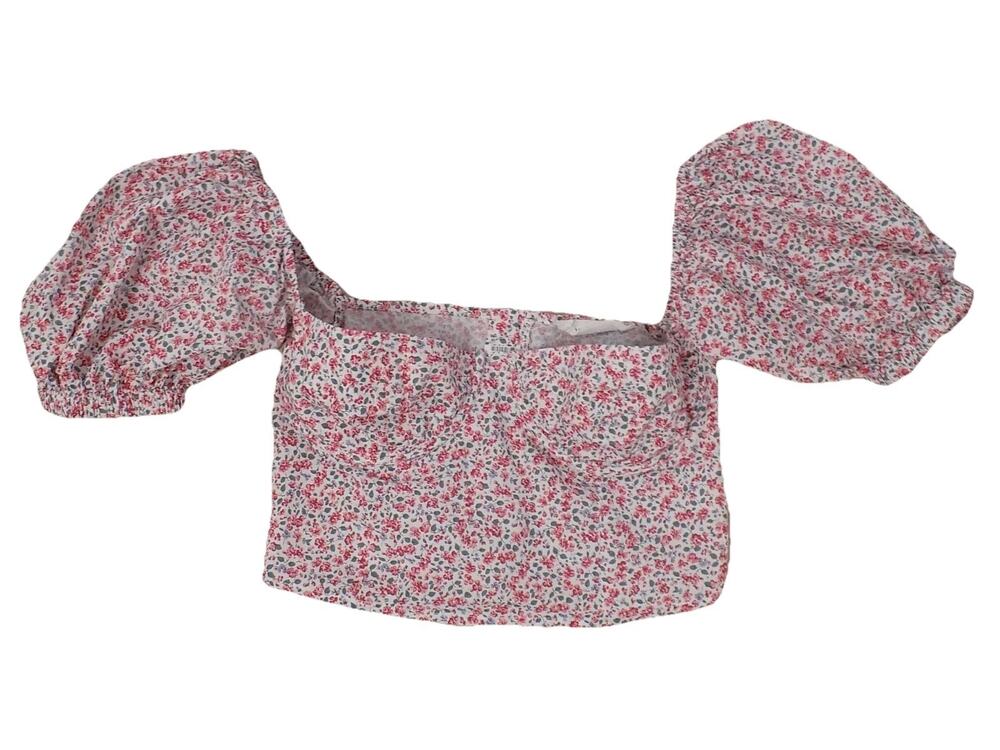 Lani The Label crop top puff sleeve size XS